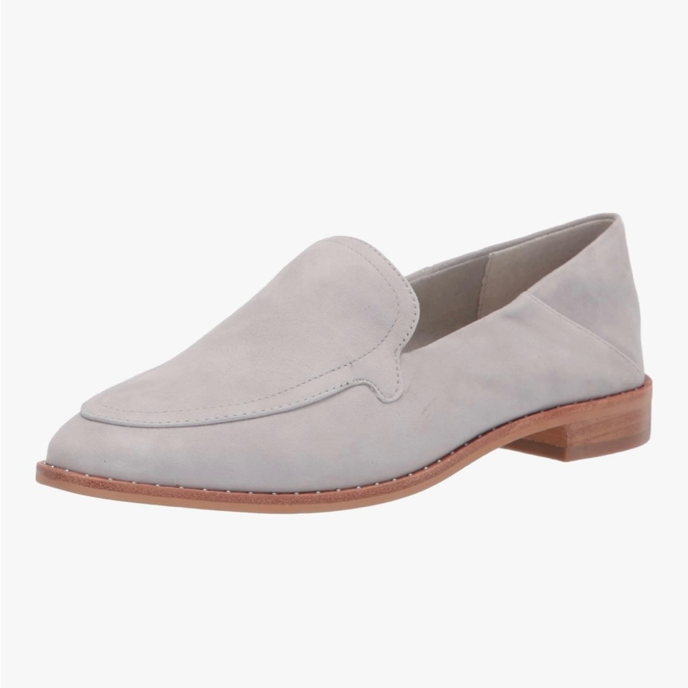 Vince Camuto Light Gray Suede Slip-On Loafer Cretinian